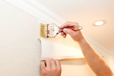 Pose de papier peint à la Capelle-Bleys — revêtements muraux et toiles de verre